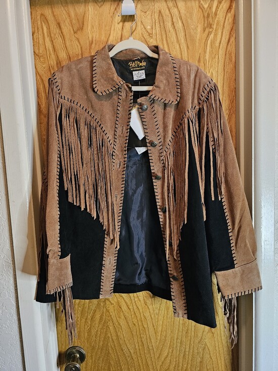 Bob Mackie Jackets & Blazers - Bob Mackie Wearable Art Women's Brown Suede Fringe Jacket - NWT!!